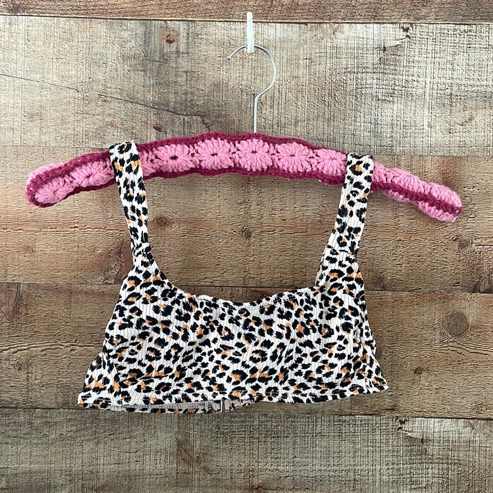 Xhilaration Cheetah Bikini Top